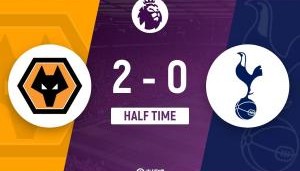 mk体育-半场-热刺暂0-2狼队 艾特-努里85秒闪击斯宾塞自摆乌龙